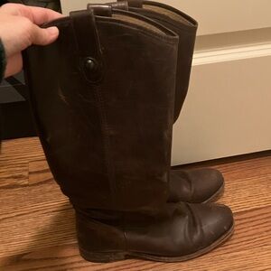 Brown Leather Riding Boots